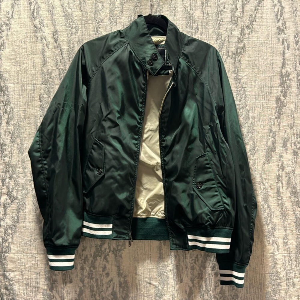 Todd Synder Bomber Jacket in Emerald Green Large